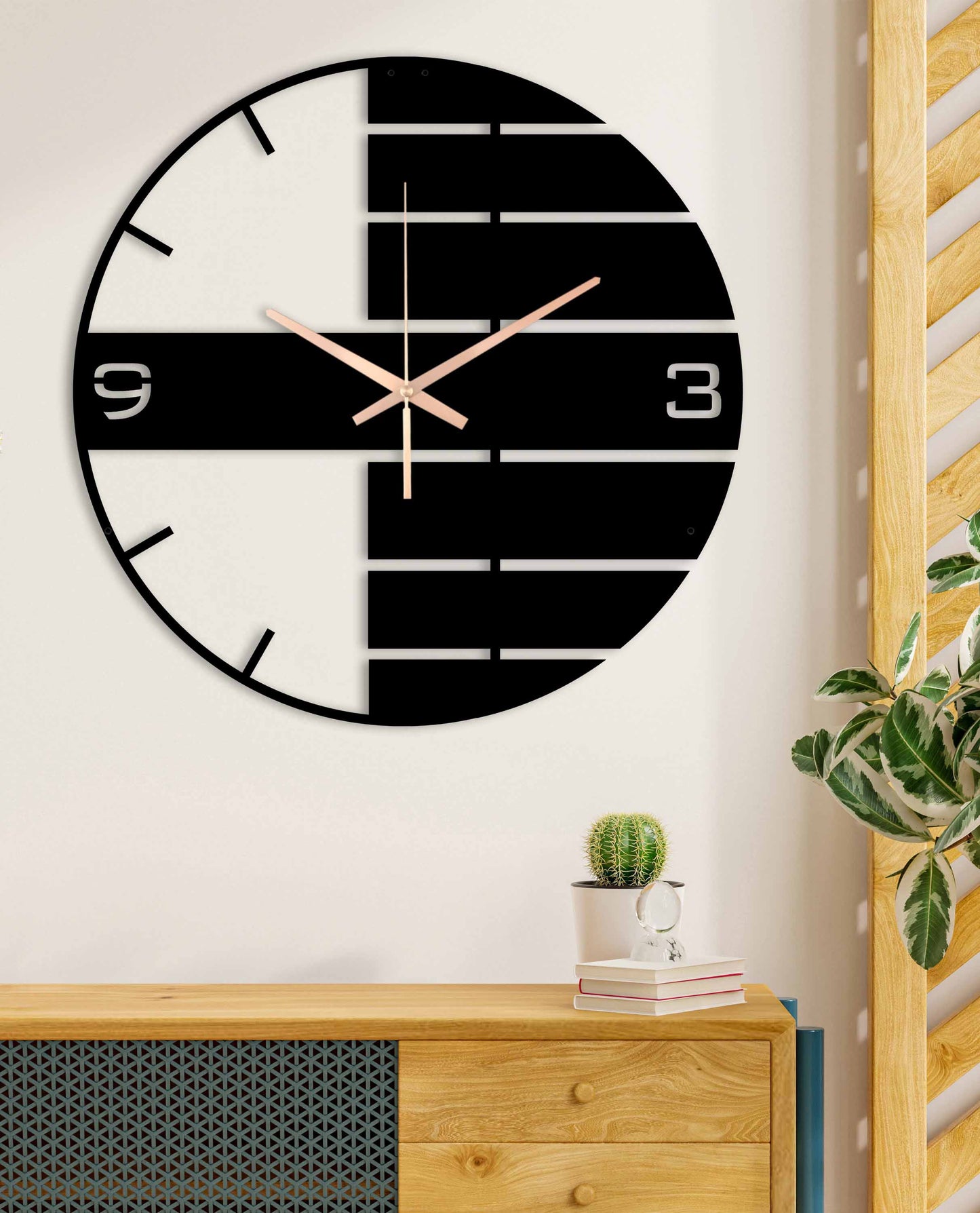 157-Dekoratif Metal Duvar Saati