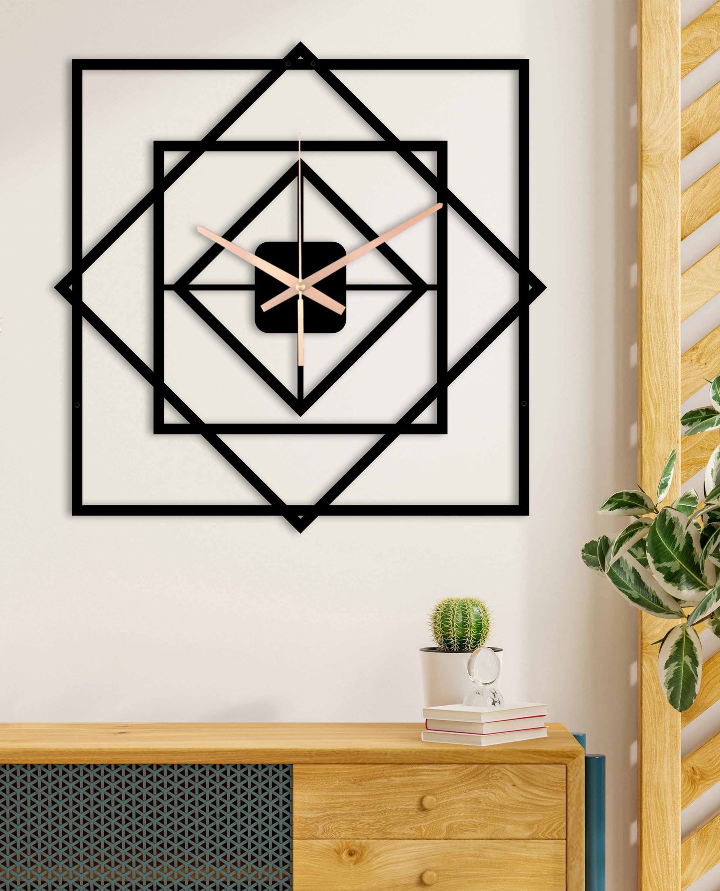 168-Dekoratif Metal Duvar Saati