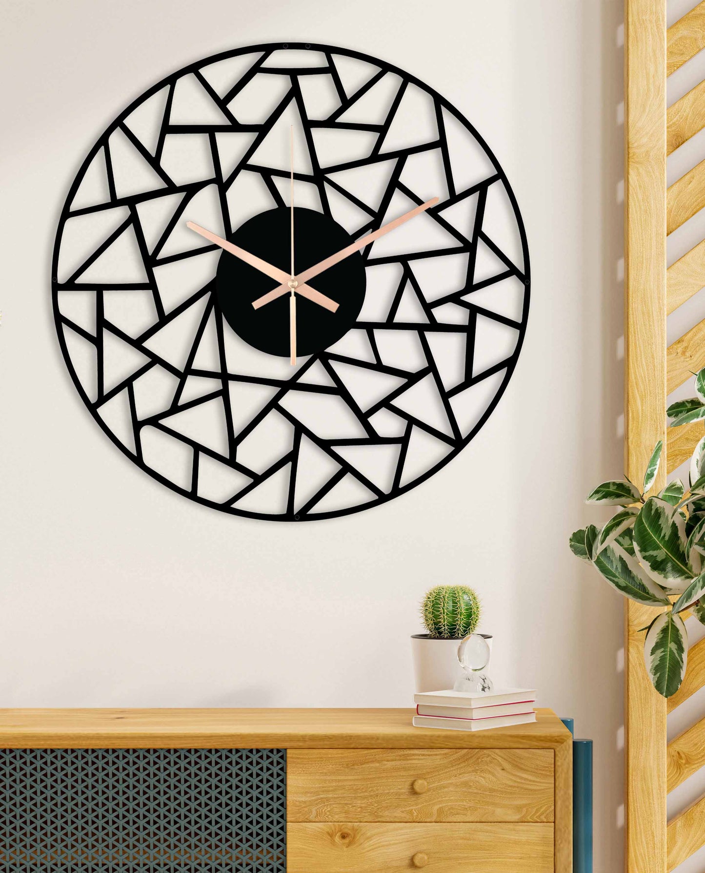 175-Dekoratif Metal Duvar Saati