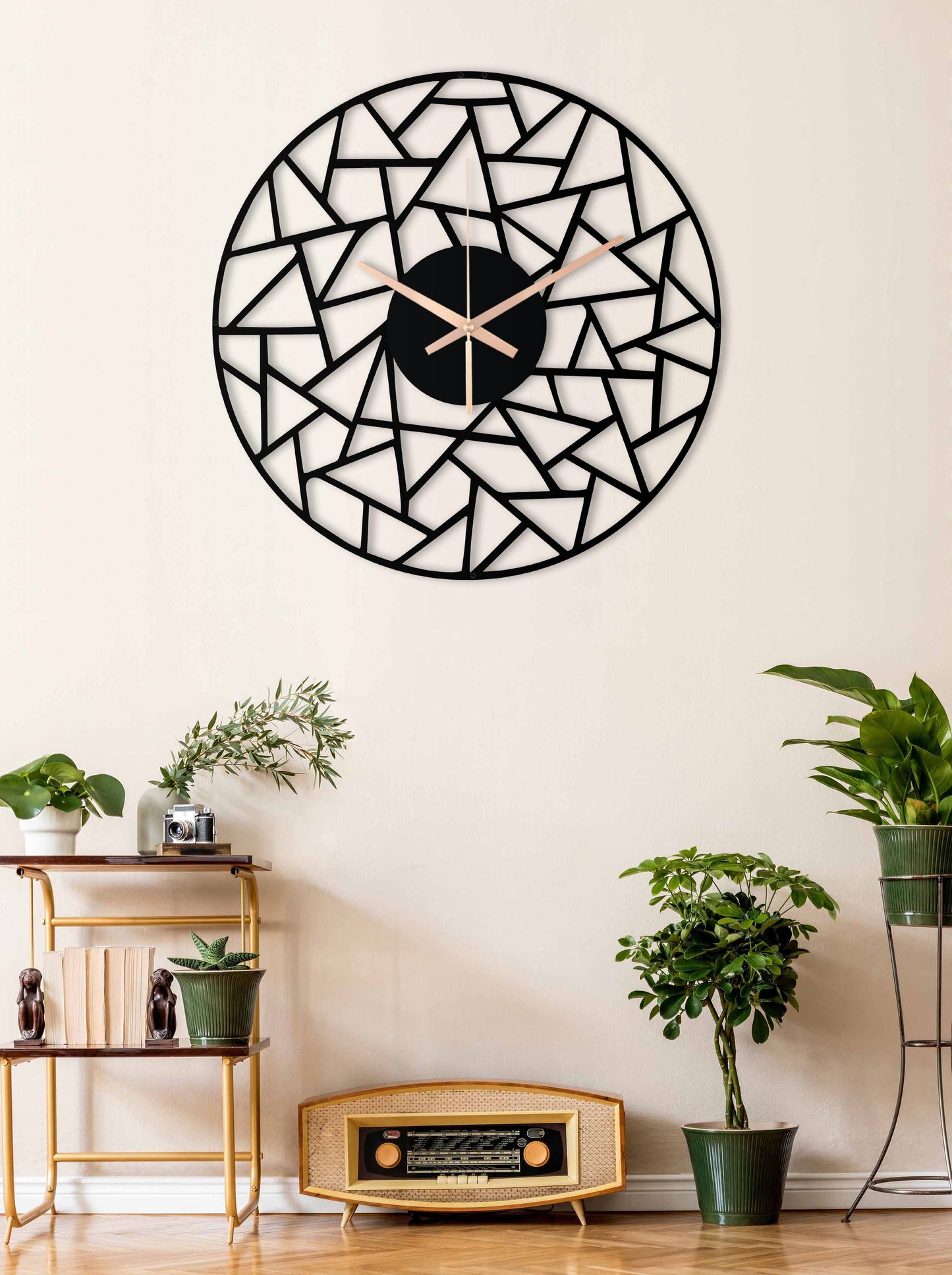 175-Dekoratif Metal Duvar Saati