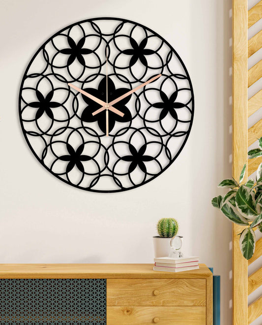 176-Dekoratif Metal Duvar Saati