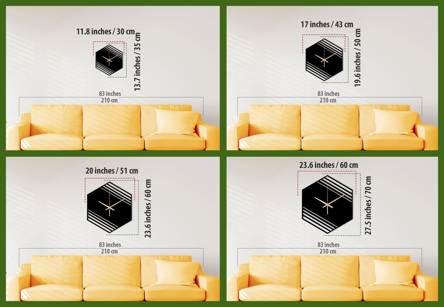 179-Dekoratif Metal Duvar Saati