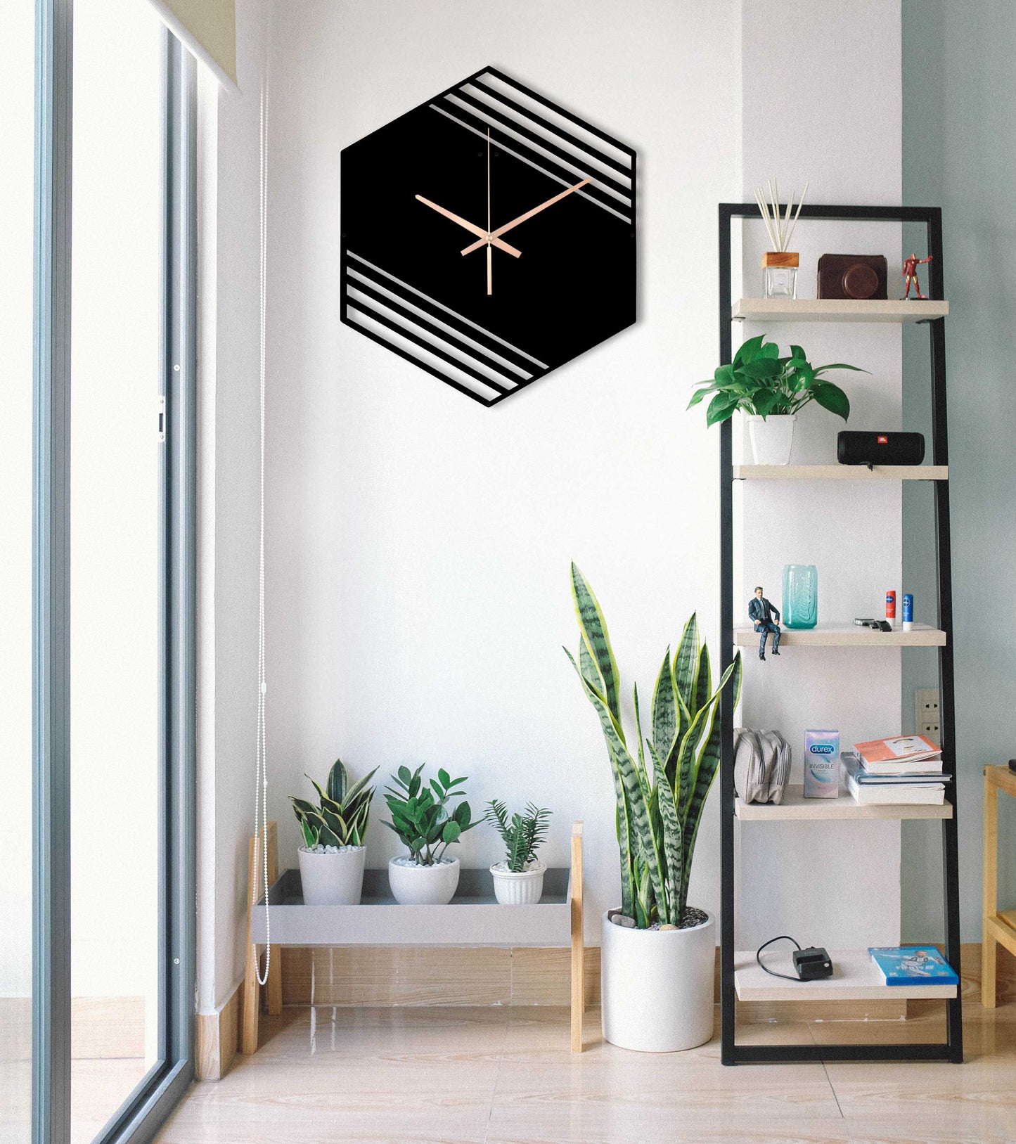 179-Dekoratif Metal Duvar Saati