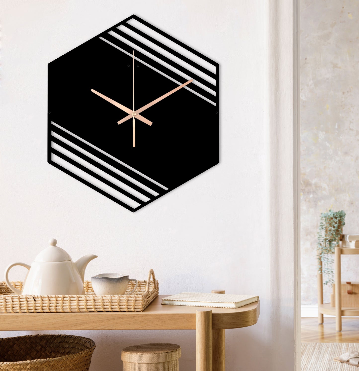 179-Dekoratif Metal Duvar Saati