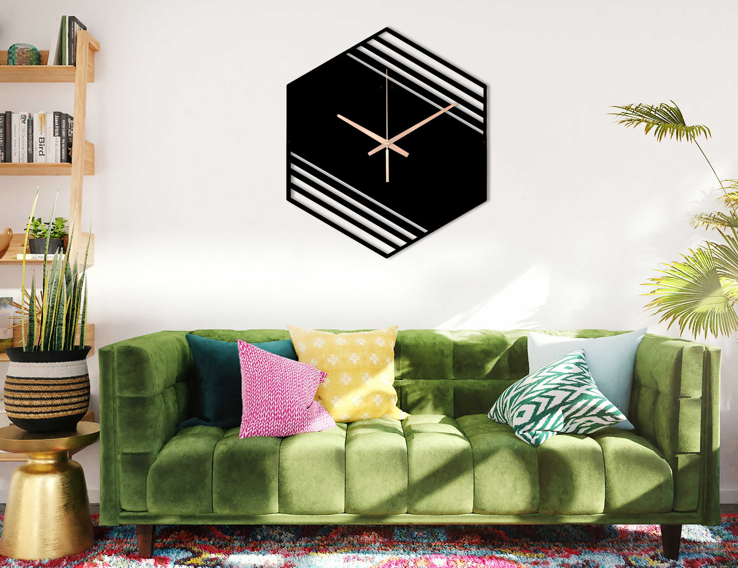 179-Dekoratif Metal Duvar Saati