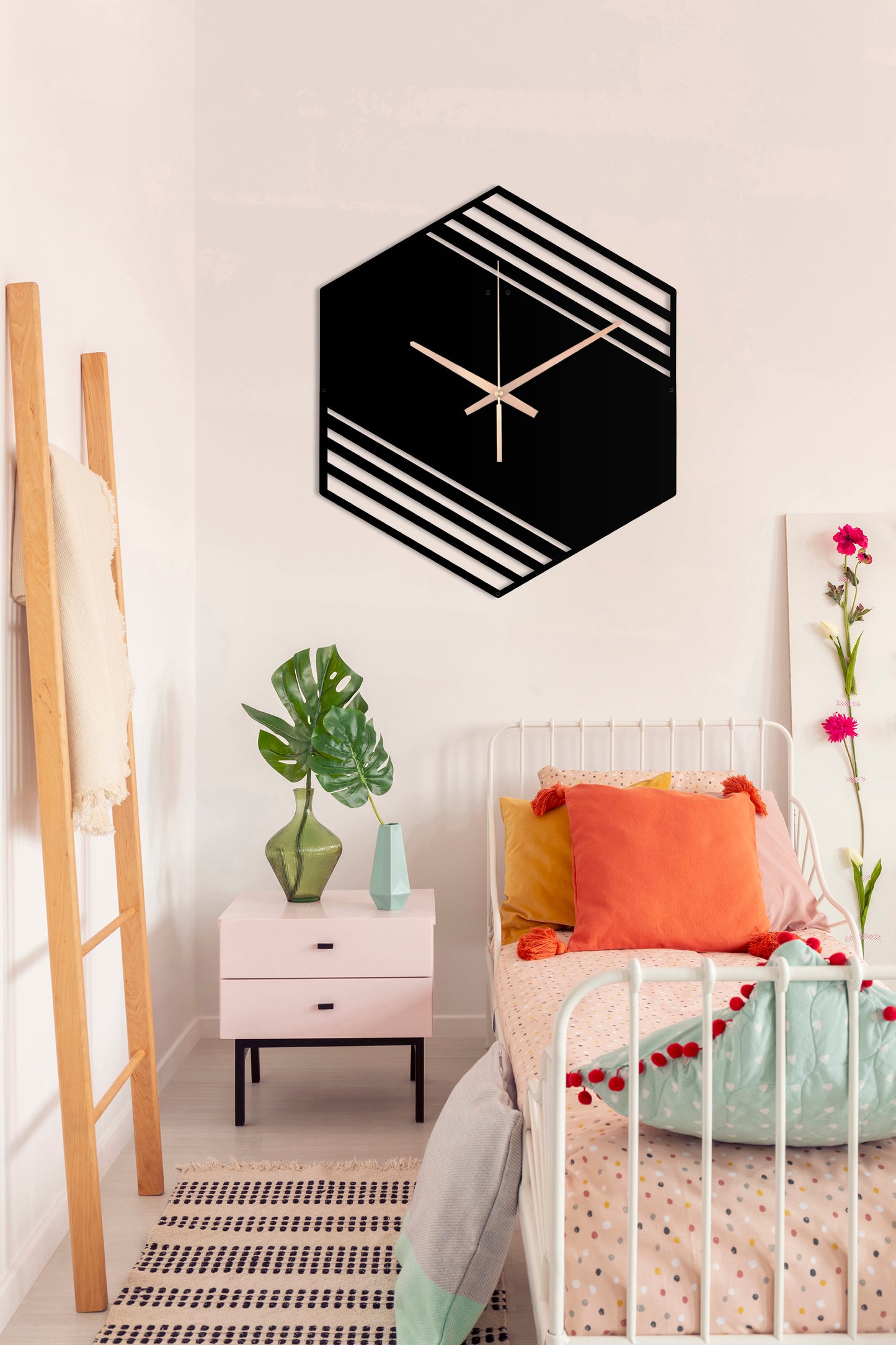 179-Dekoratif Metal Duvar Saati