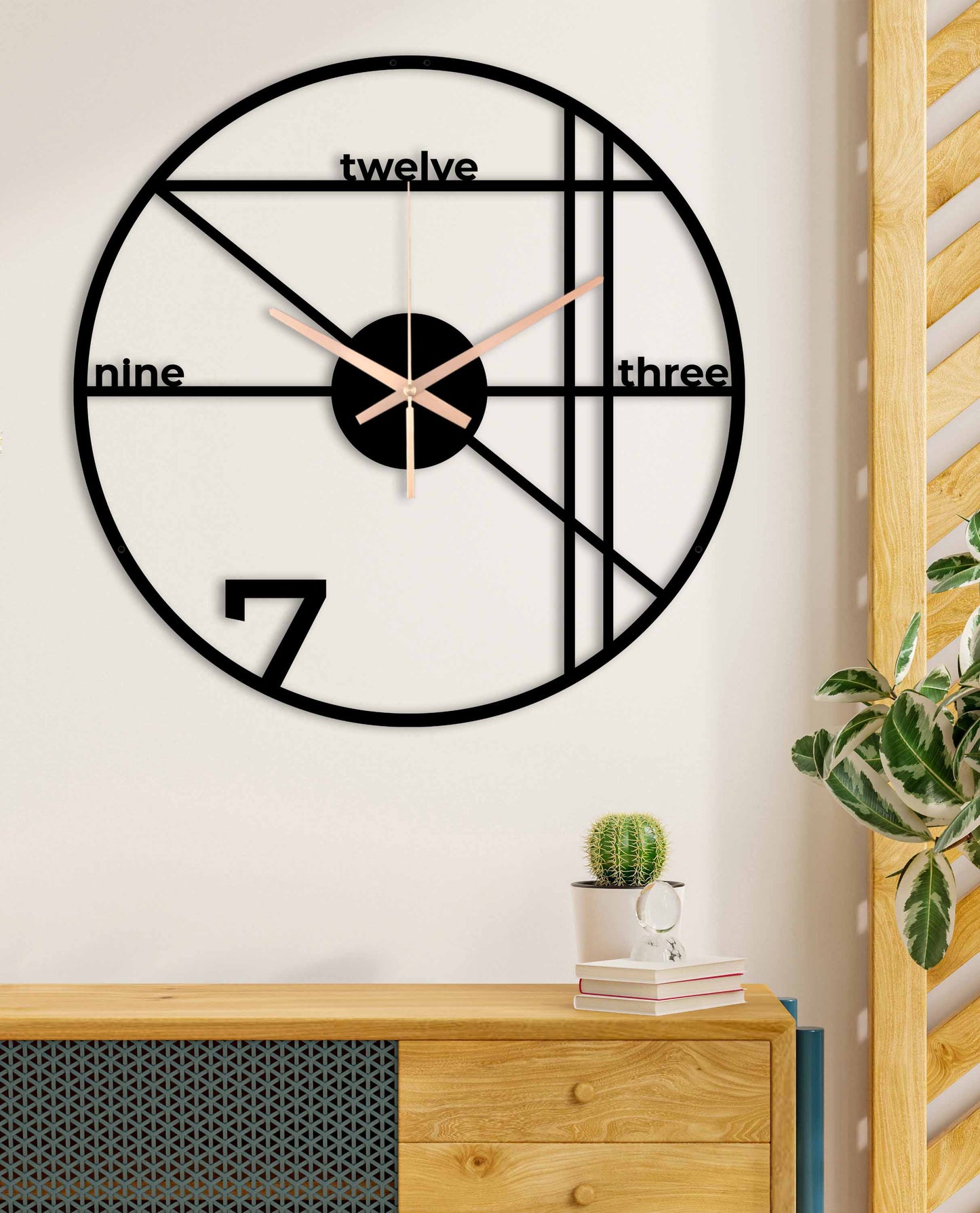 183-Dekoratif Metal Duvar Saati