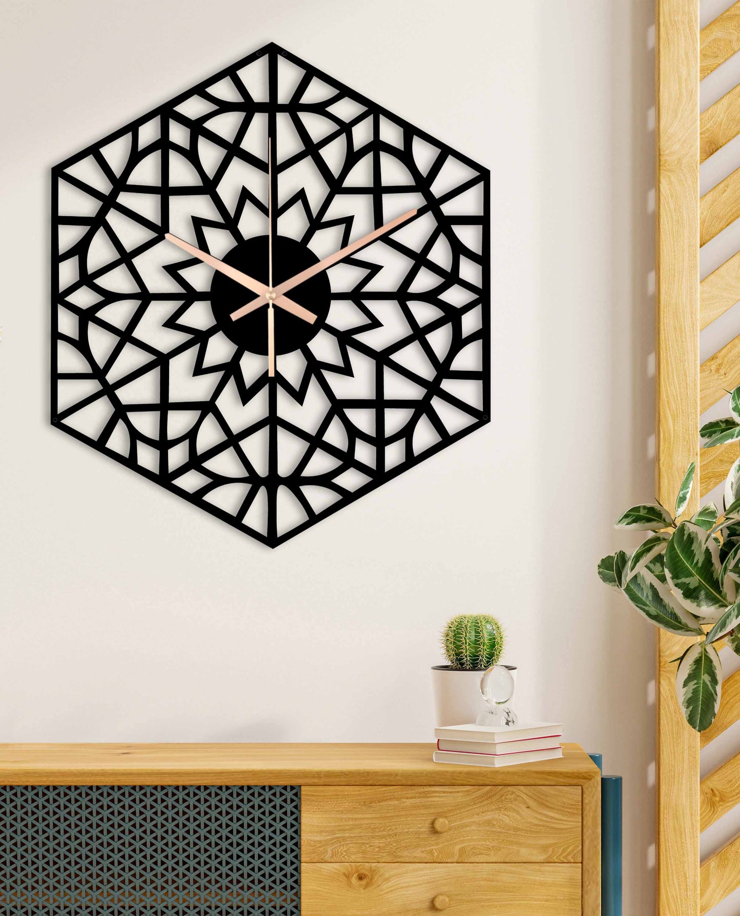 197-Dekoratif Metal Duvar Saati