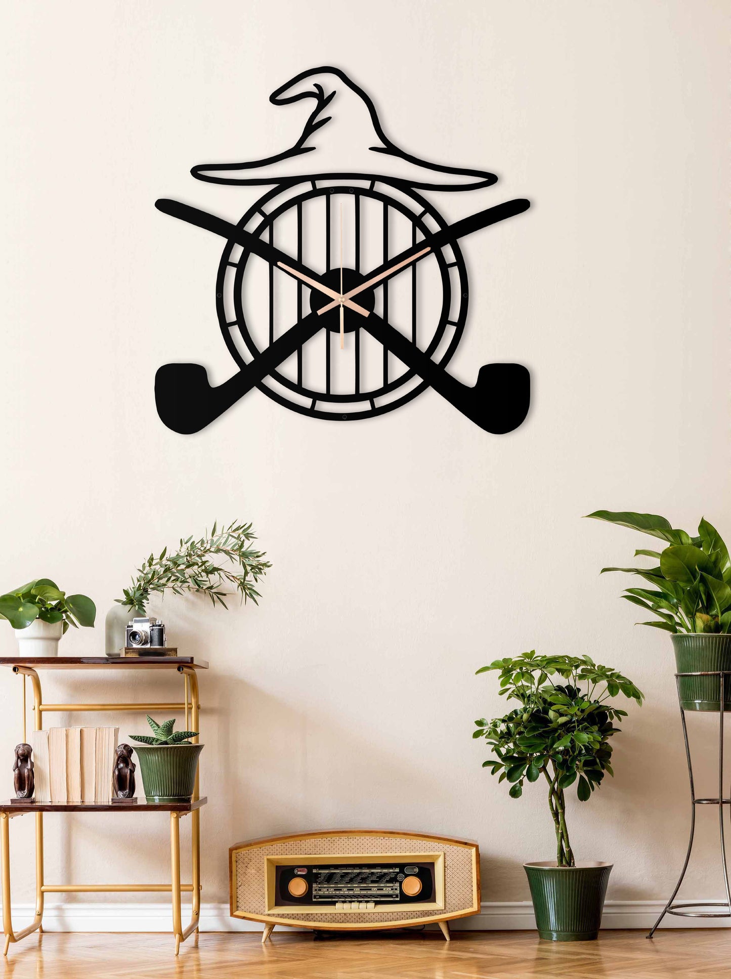 201-Dekoratif Metal Duvar Saati