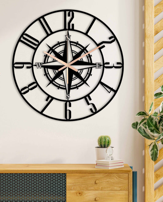 217-Dekoratif Metal Duvar Saati