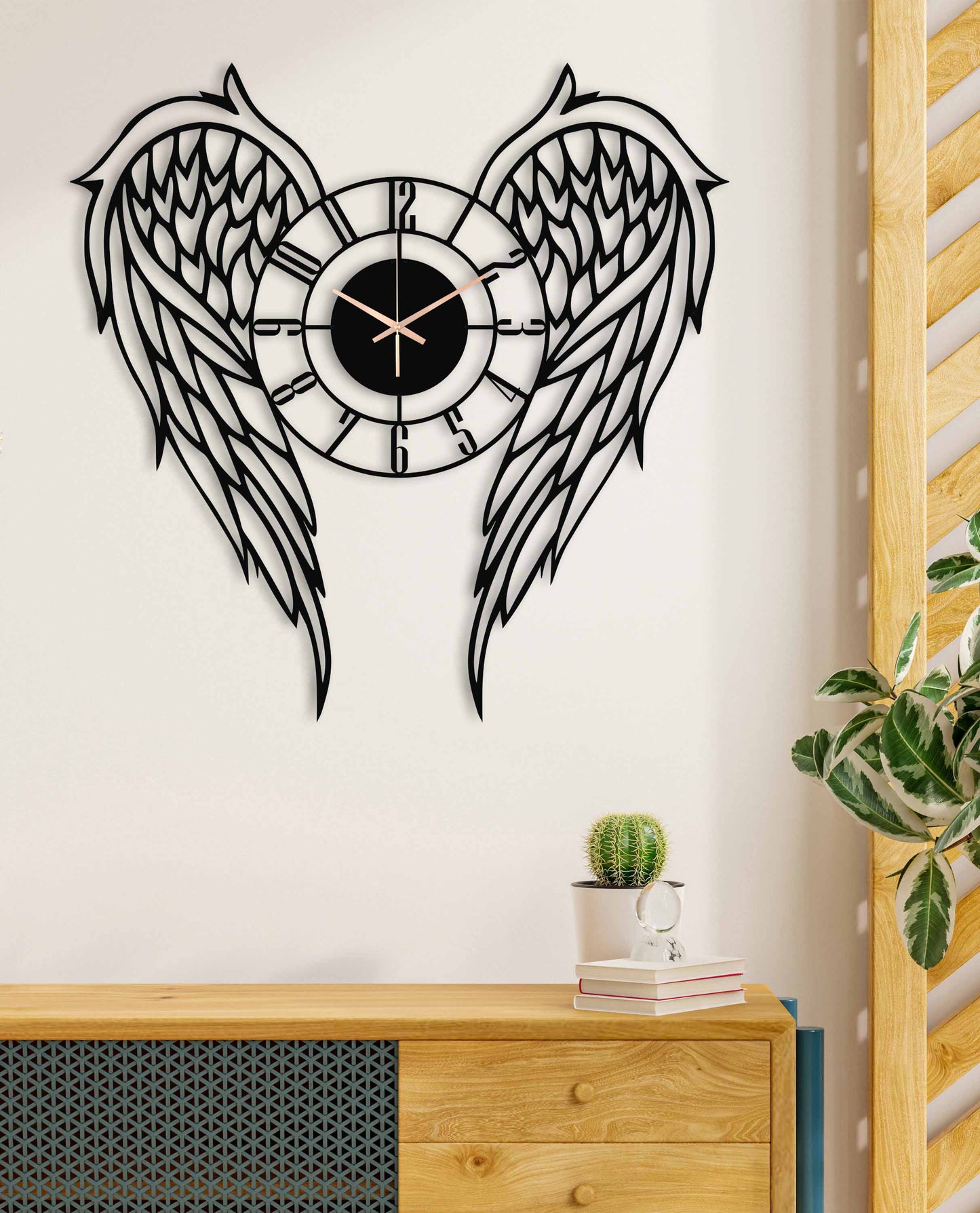 221-Dekoratif Metal Duvar Saati