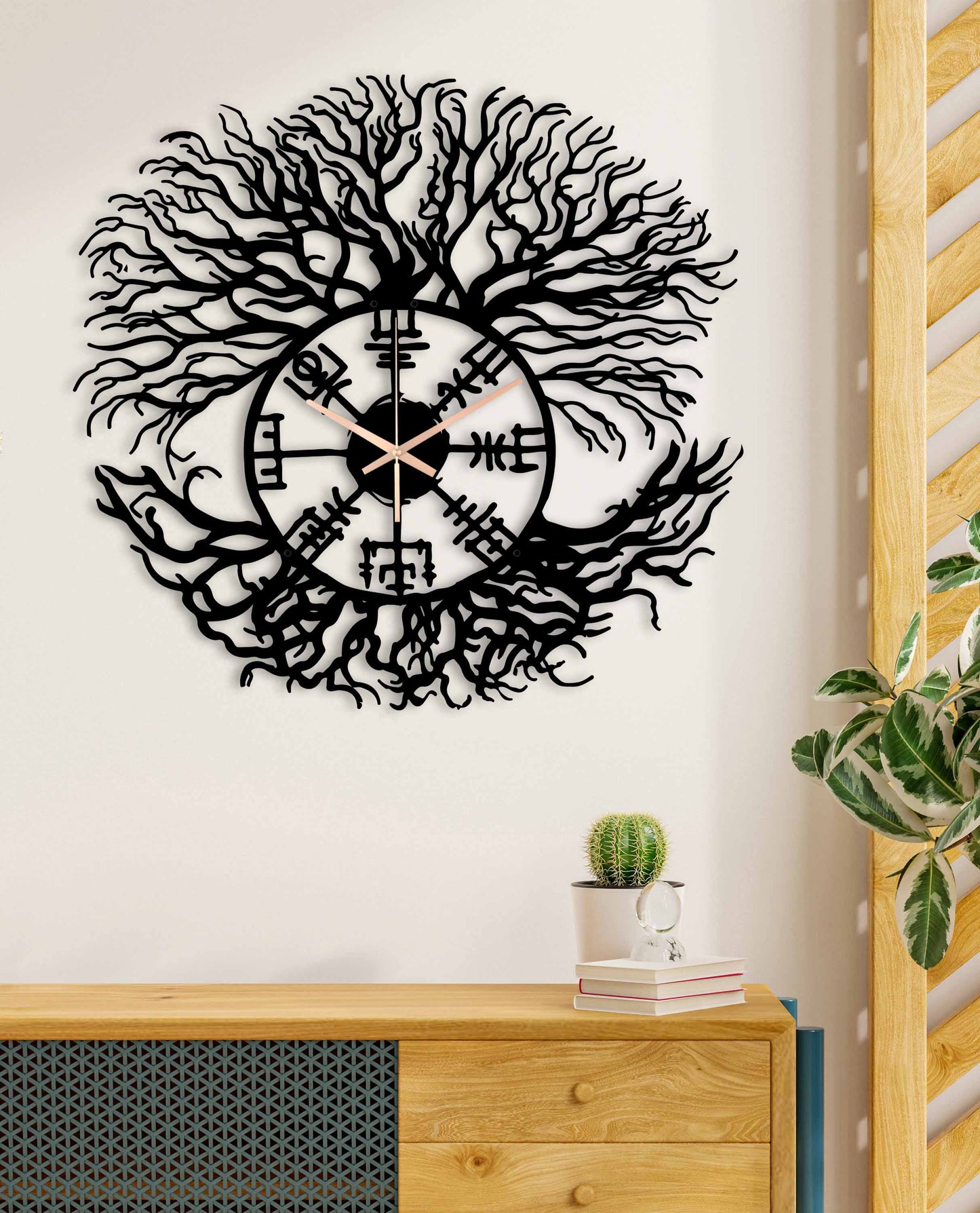 227-Dekoratif Metal Duvar Saati