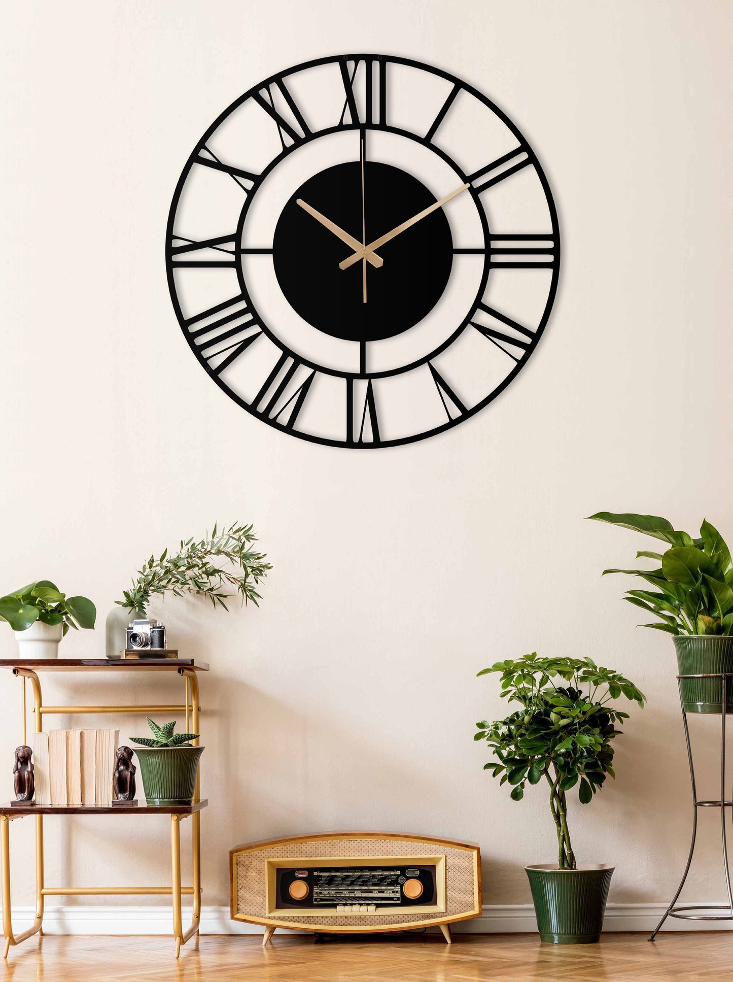 238-Dekoratif Metal Duvar Saati