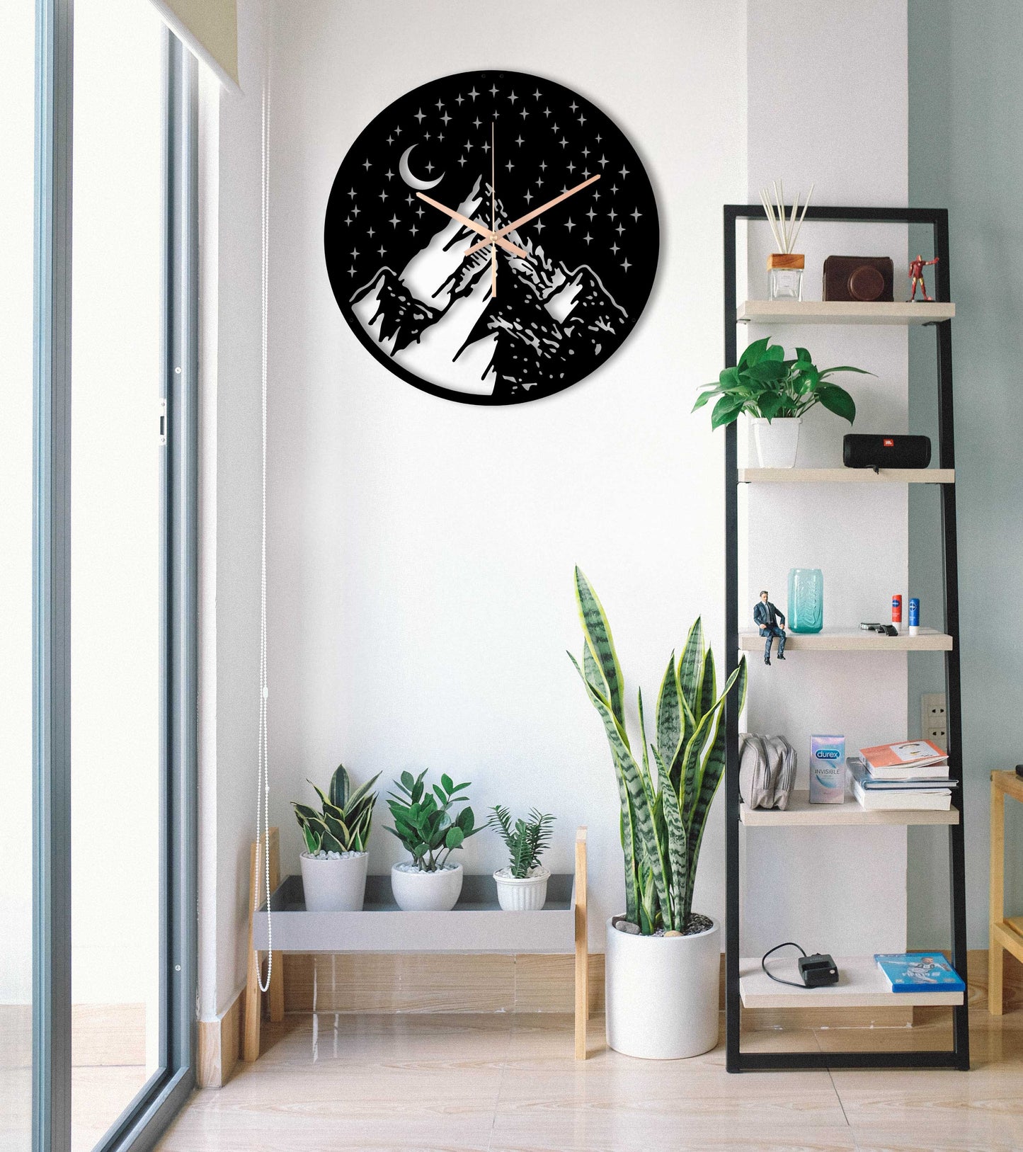 243-Dekoratif Metal Duvar Saati