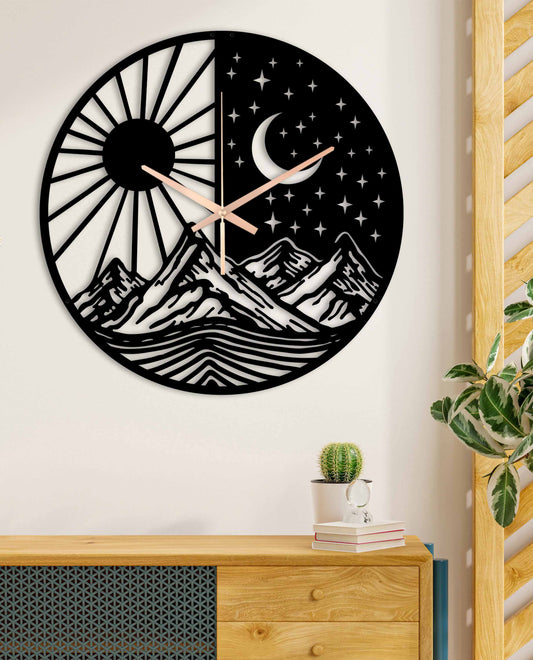 244-Dekoratif Metal Duvar Saati