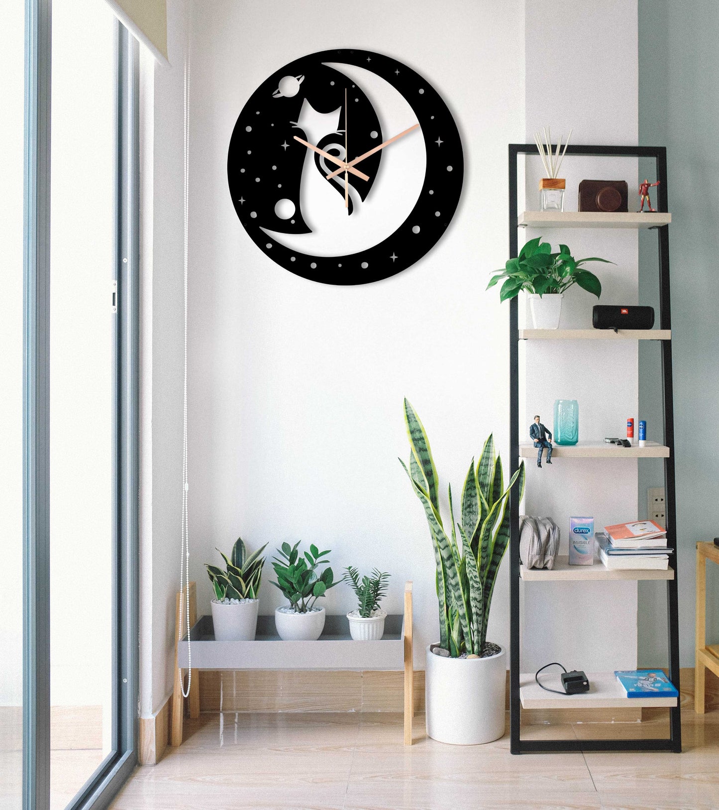 246-Dekoratif Metal Duvar Saati