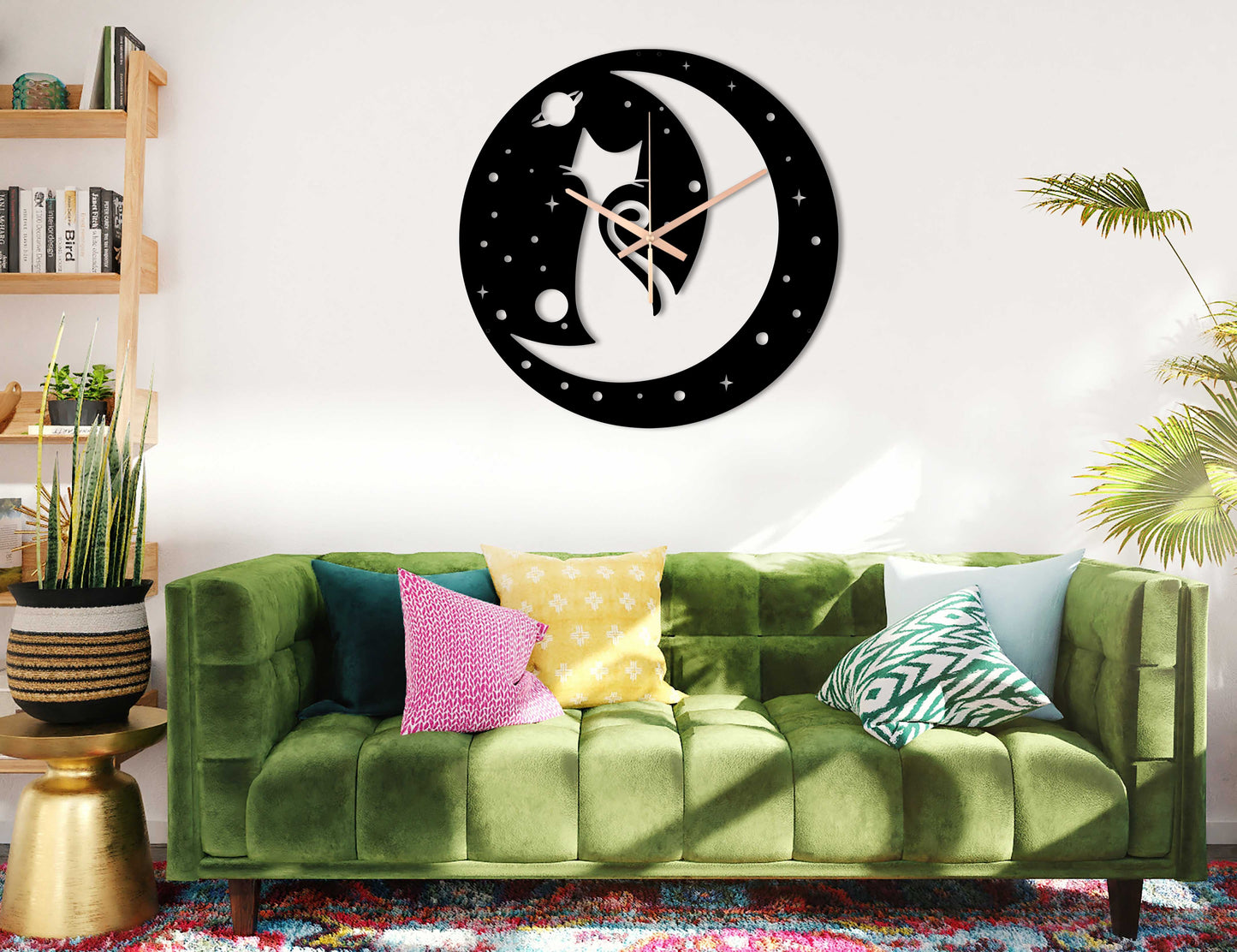 246-Dekoratif Metal Duvar Saati