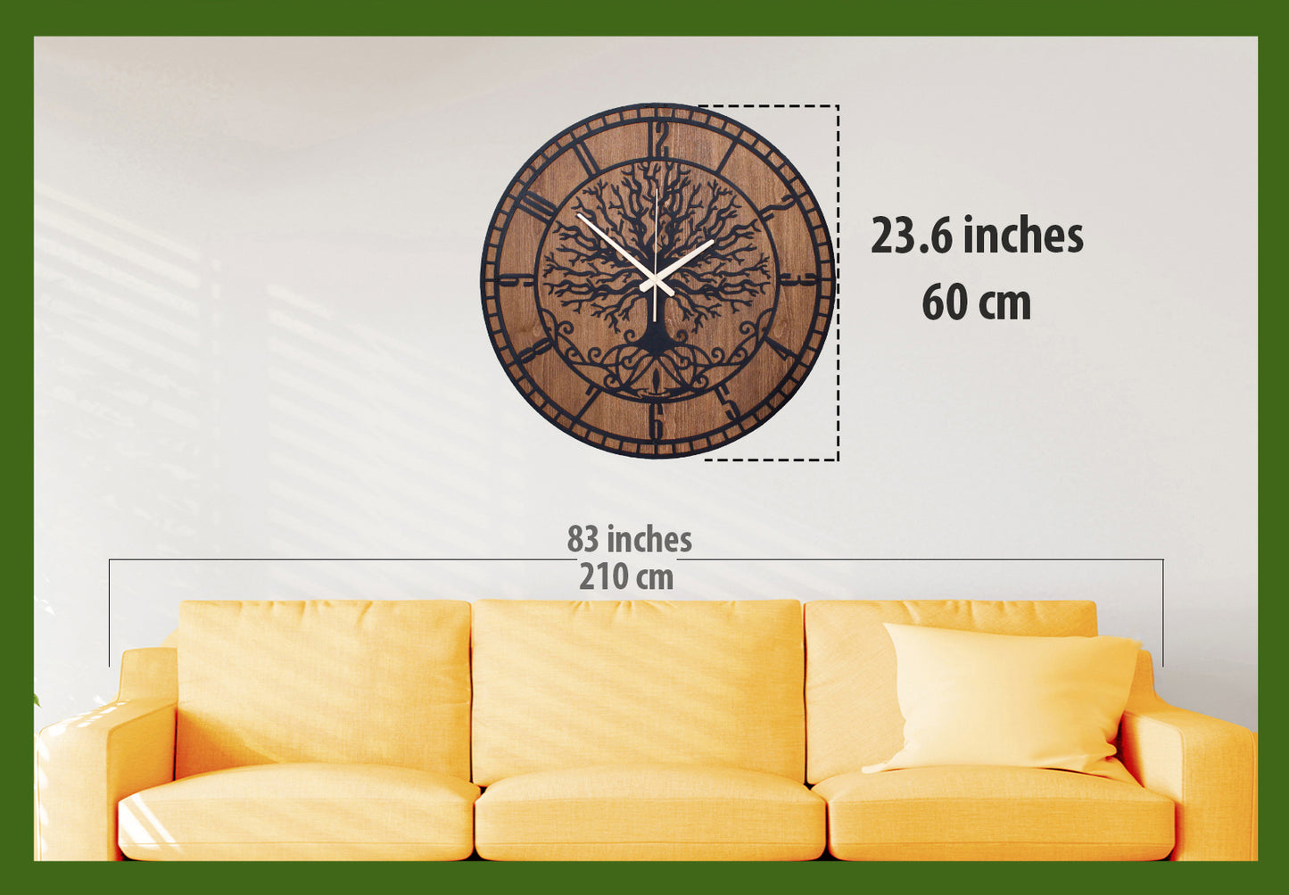 289-Dekoratif Metal Duvar Saati