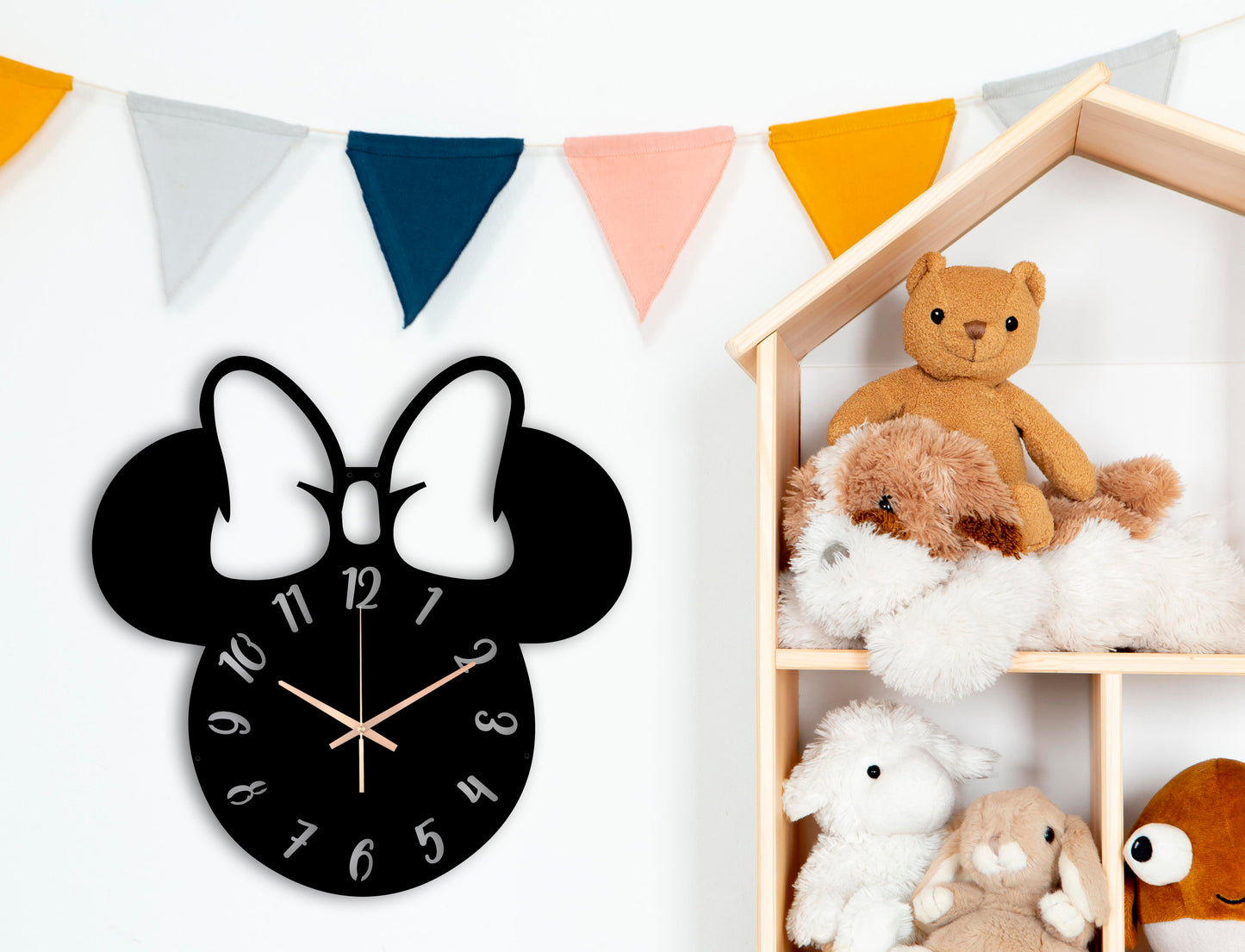 213-Dekoratif Metal Duvar Saati