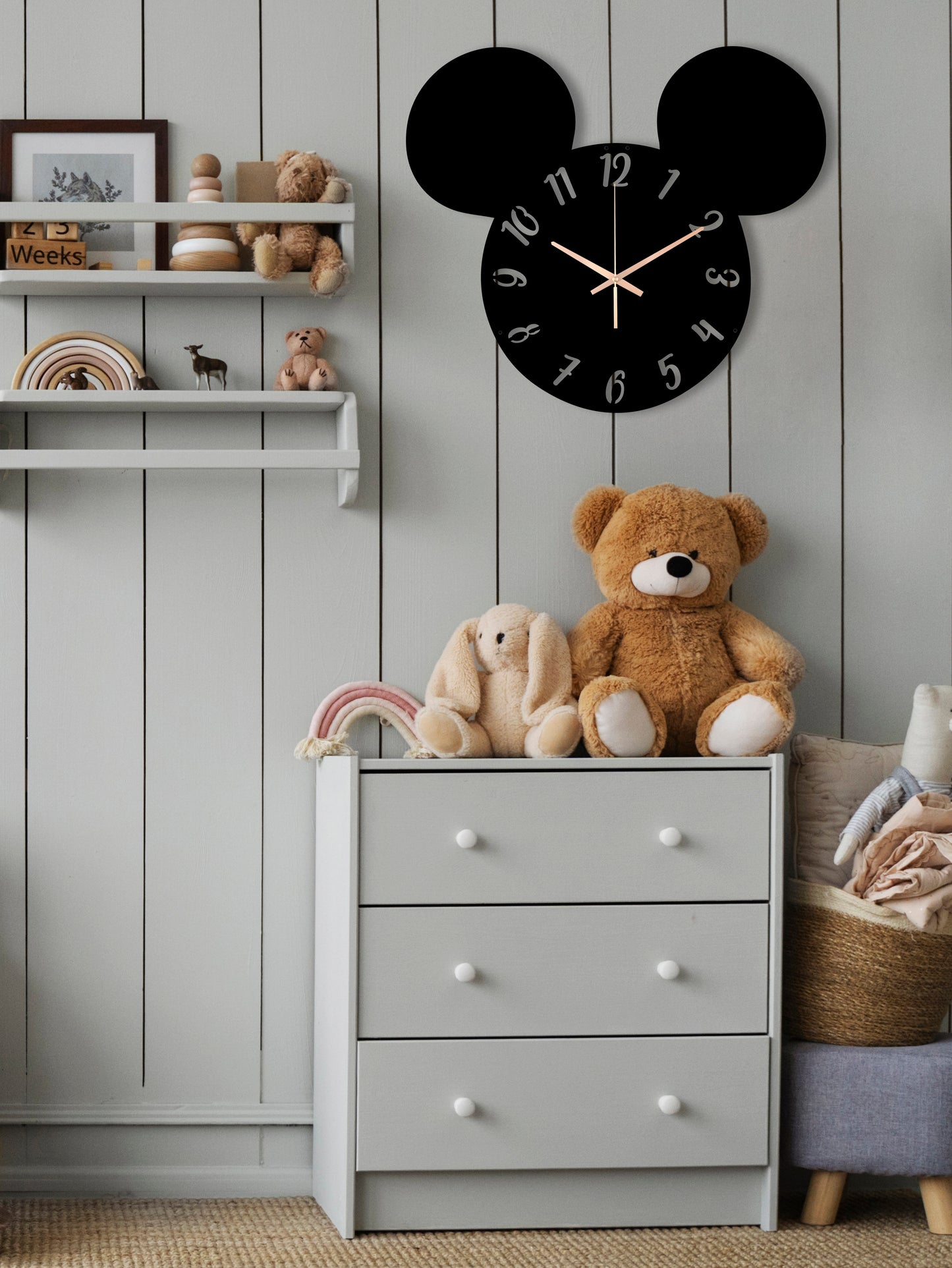 212-Dekoratif Metal Duvar Saati