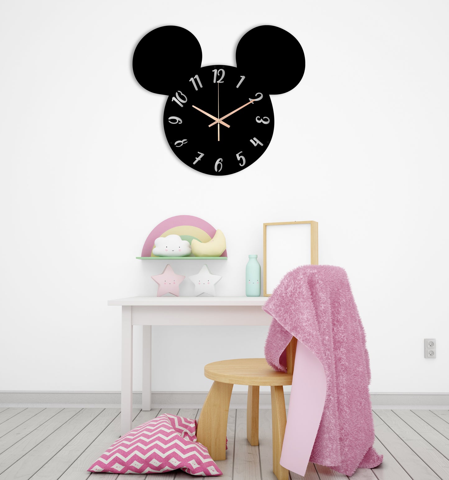 212-Dekoratif Metal Duvar Saati