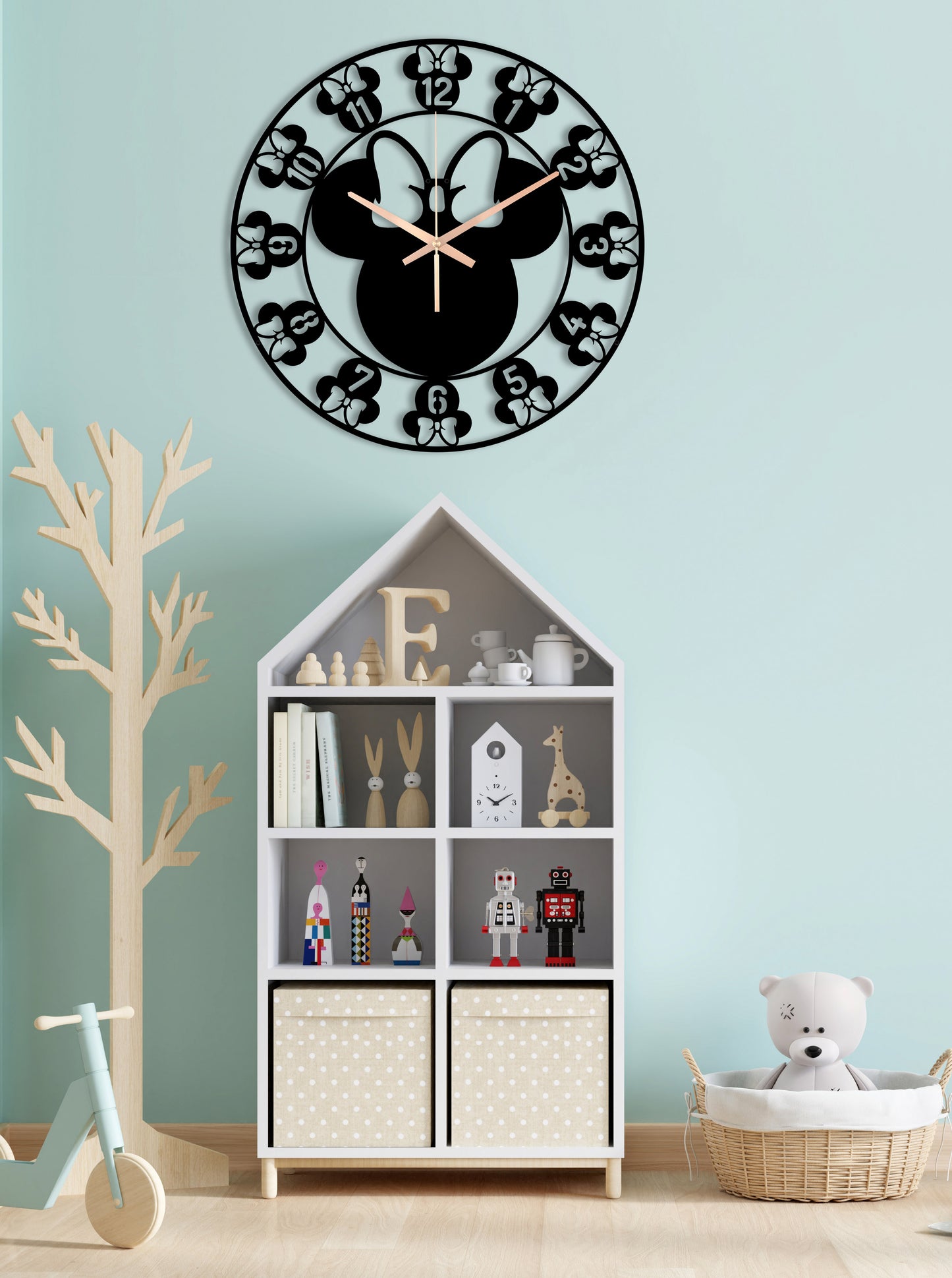 211-Dekoratif Metal Duvar Saati