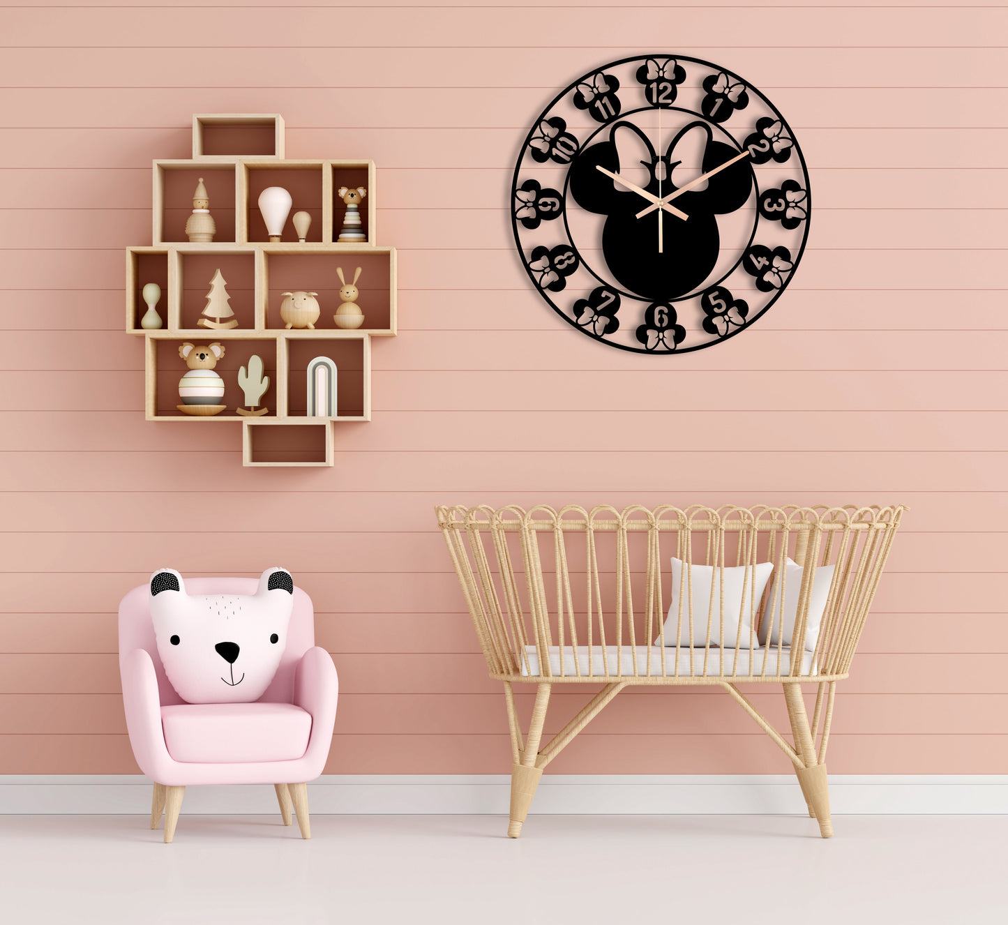 211-Dekoratif Metal Duvar Saati