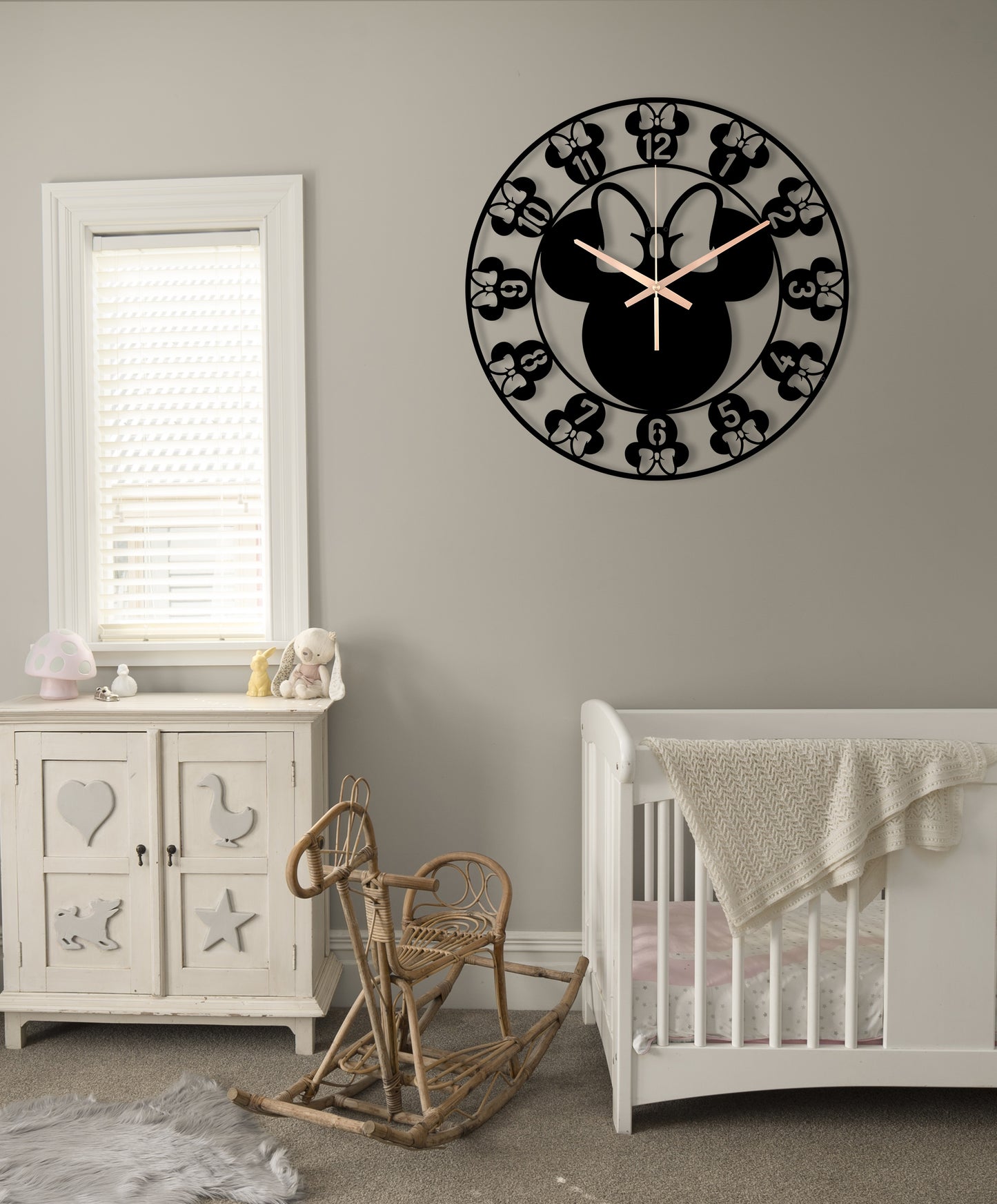 211-Dekoratif Metal Duvar Saati