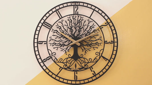 131-Dekoratif Metal Duvar Saati