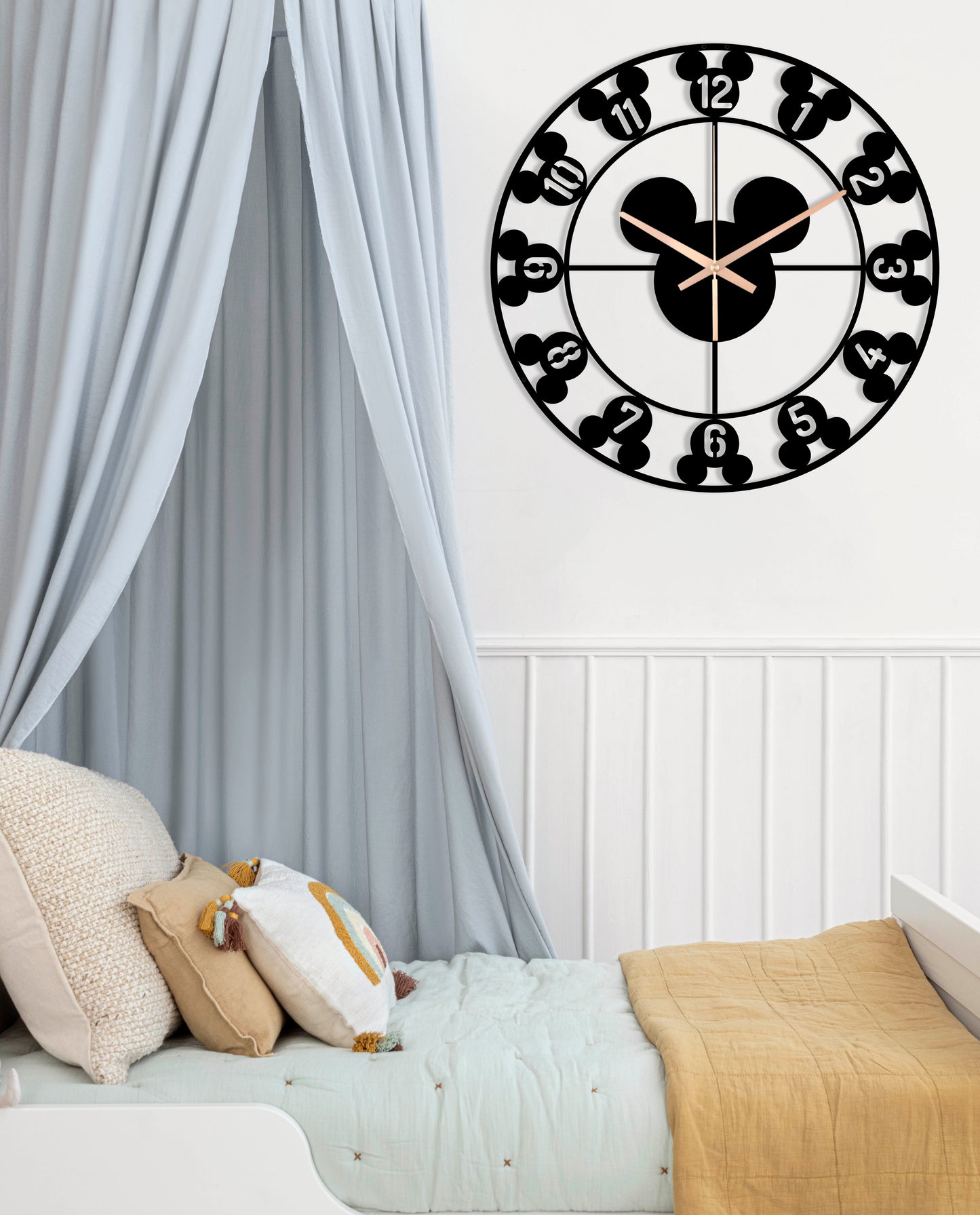 210-Dekoratif Metal Duvar Saati