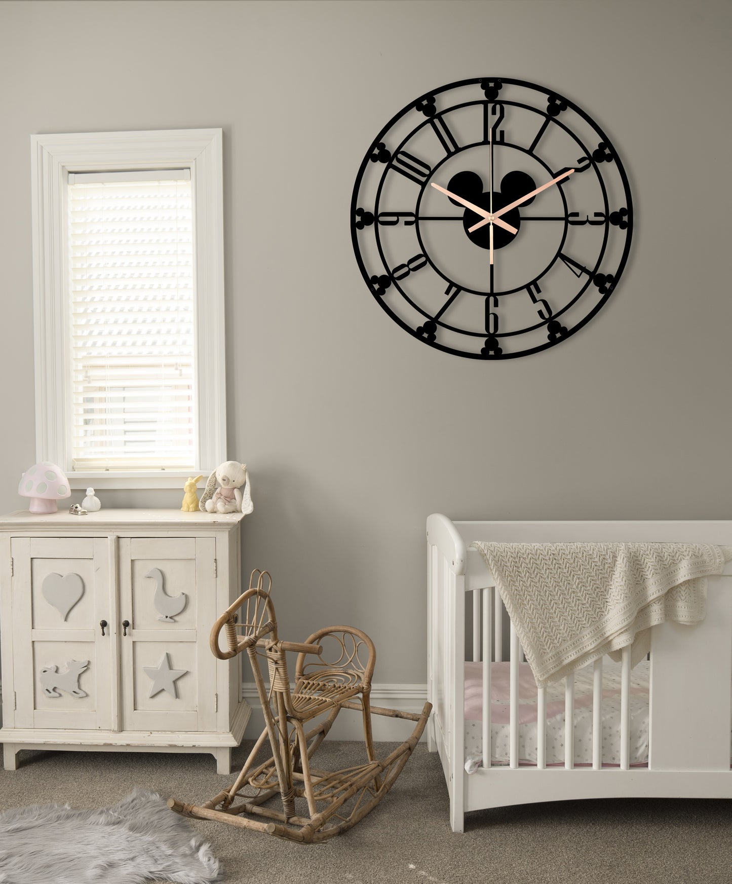 207-Dekoratif Metal Duvar Saati