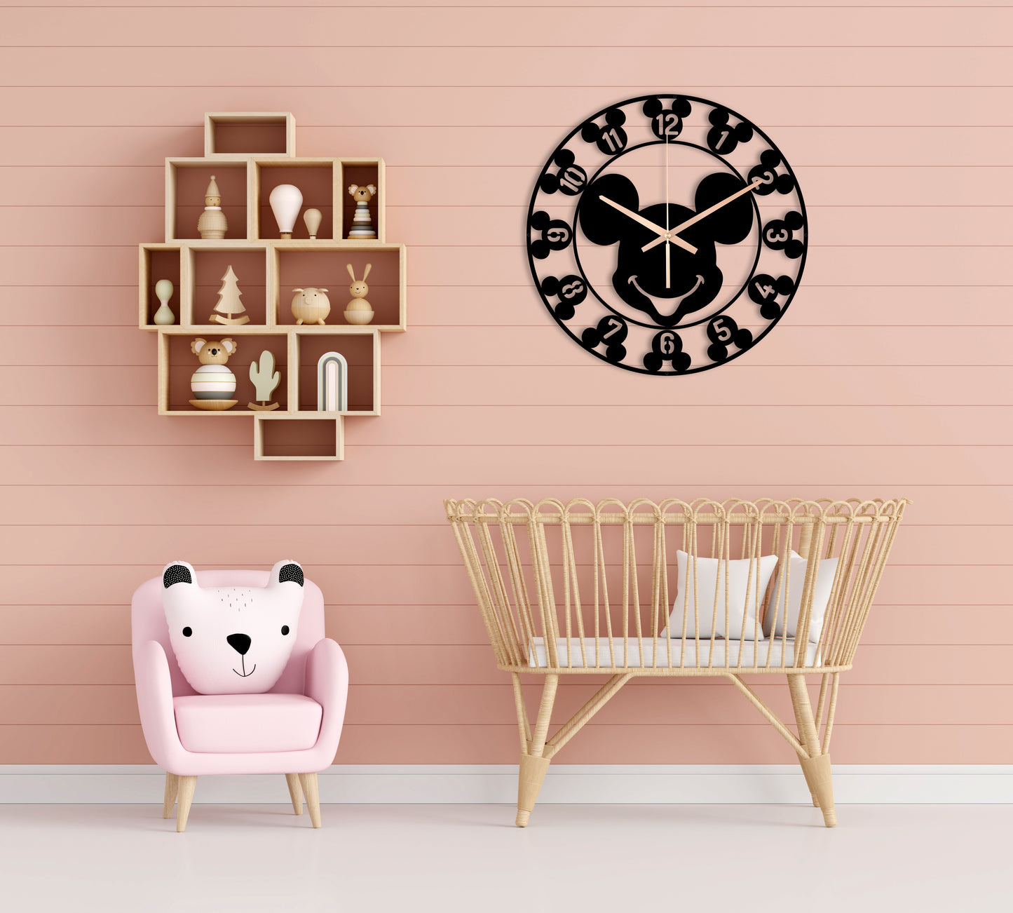 209-Dekoratif Metal Duvar Saati